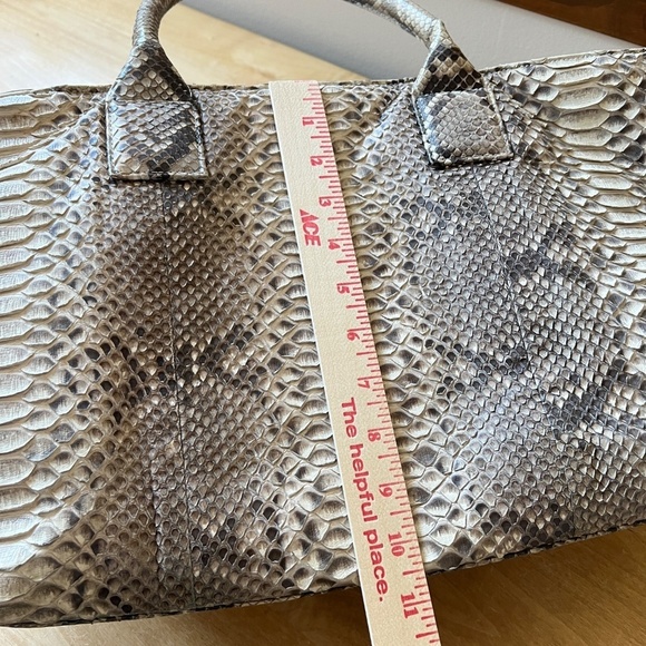 ALEXANDRA KNIGHT GENUINE PYTHON BAG XL DESIGNER EXOTIC COLLECTABLE TEXTURED LUXE - Picture 8 of 12